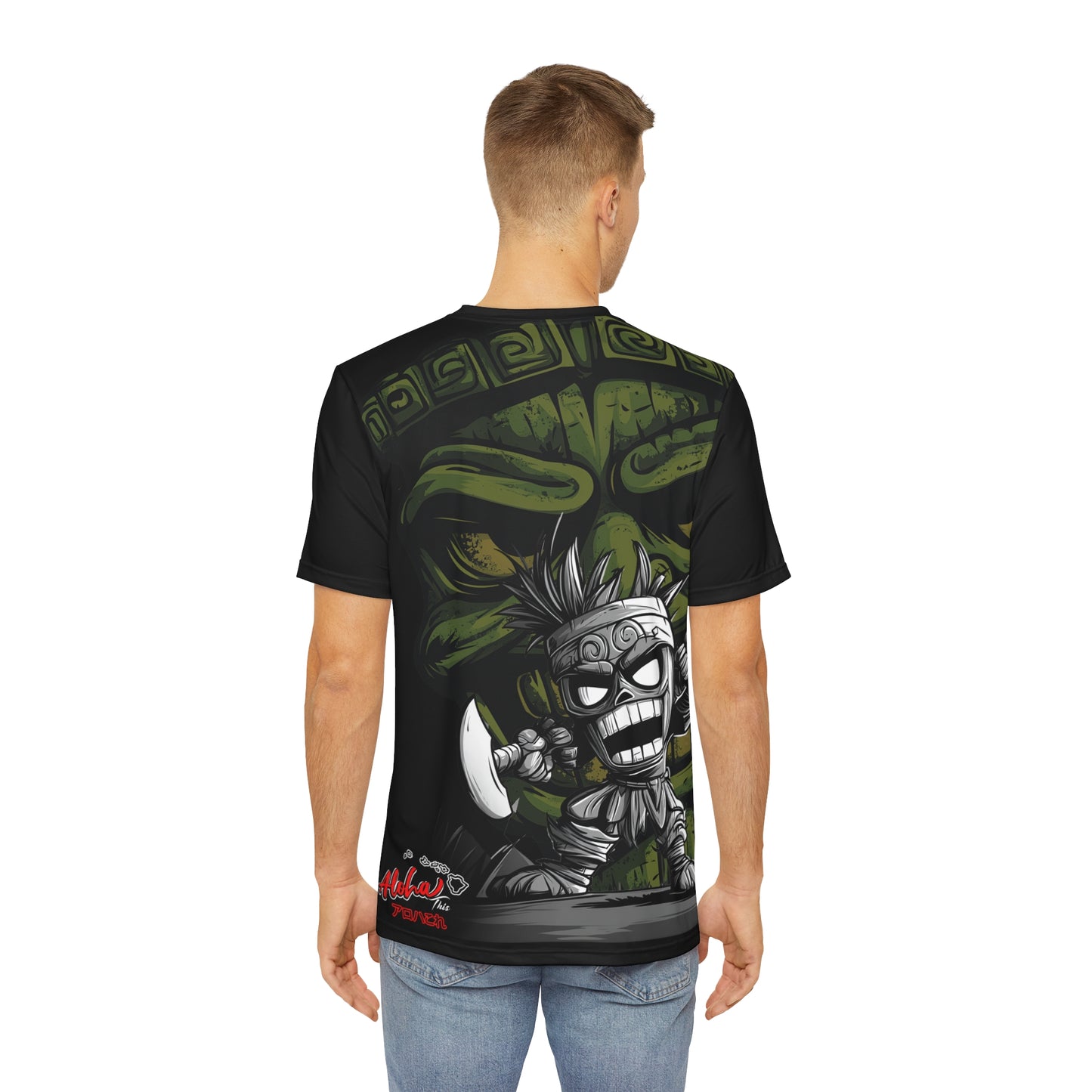 Tiki Overprint T-Shirt (Polyester)