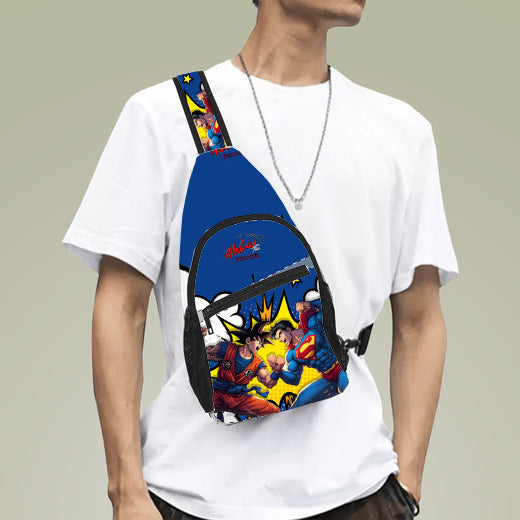 Superman vs Goku Large Chest Bag - Estimated delivery 10-15 days