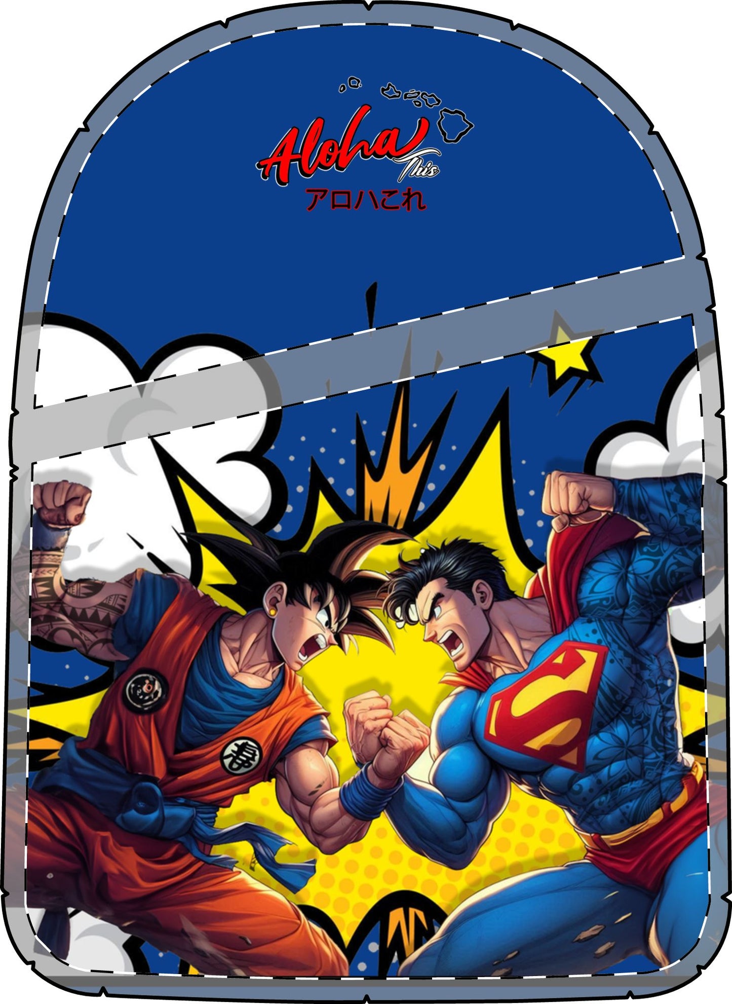 Superman vs Goku Large Chest Bag - Estimated delivery 10-15 days