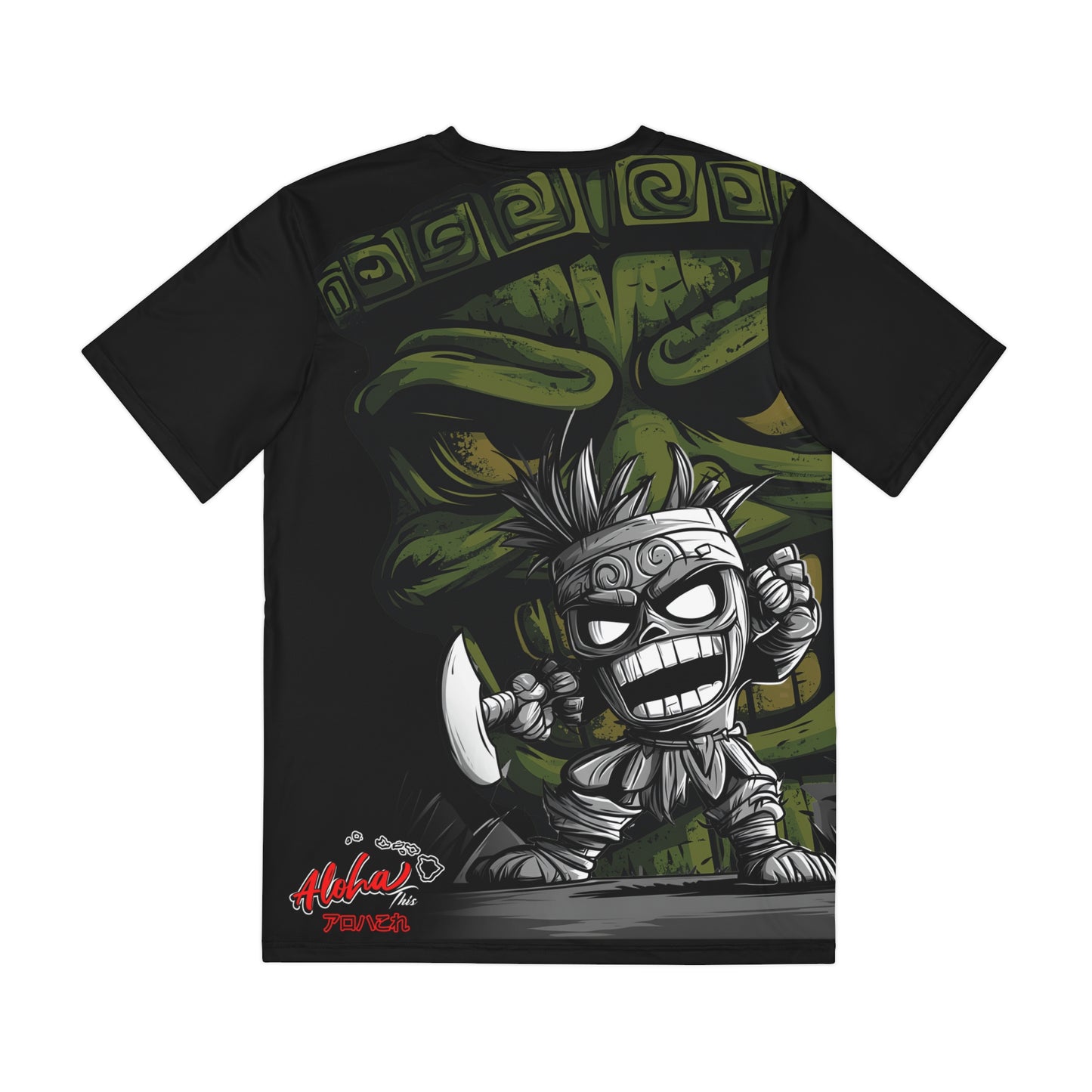 Tiki Overprint T-Shirt (Polyester)