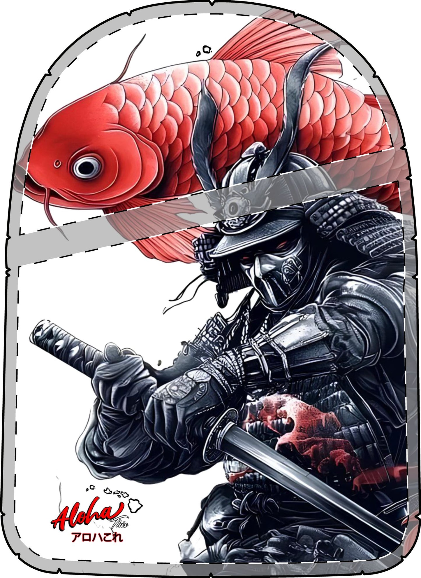 Samurai Koi Large Chest Bag - Estimated delivery 10-15 days